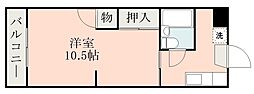 サンステージKT 1Kの間取図画像