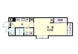 鹿児島市電1系統 荒田八幡駅 徒歩4分 2階/-