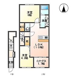 間取図画像 2LDK