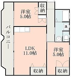 バス 中迫下車 徒歩4分 2階/-