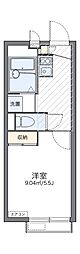 アバンティ 1Kの間取図画像