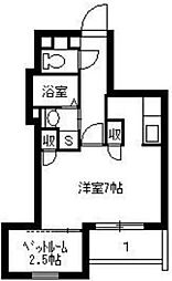 鹿児島市電1系統 鴨池駅 徒歩5分の賃貸マンション 1階1Kの間取り