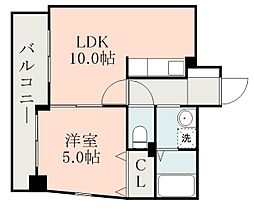 カラーズ 1LDKの間取図画像