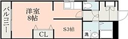 N'Sグランデール ワンルームの間取図画像