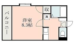 N・フロンティア 1Kの間取図画像