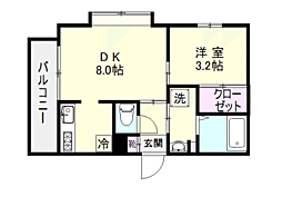 鹿児島市電1系統 脇田駅 徒歩3分 3階/-