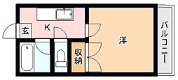 K1.BL 1Kの間取図画像