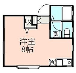 コーポアリーナ ワンルームの間取図画像