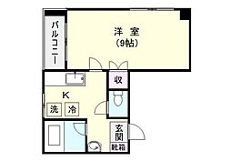 キンシ堂ビル 1Kの間取図画像