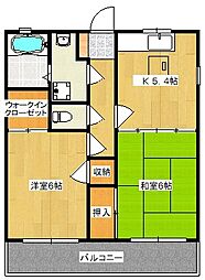 コンフォートT3 2Kの間取図画像