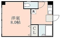 鎌田ビル 1Kの間取図画像