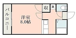 プレミールメゾン 1Kの間取図画像