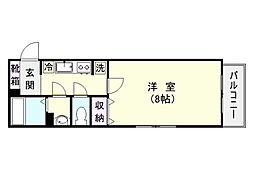 リーベンパレス西千石 1Kの間取図画像