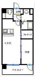 FLOWERINGCOURT 1LDKの間取図画像
