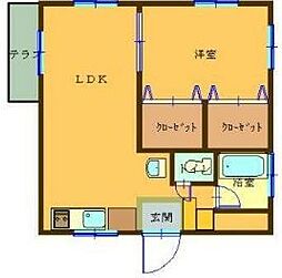 ファミールM 1LDKの間取図画像