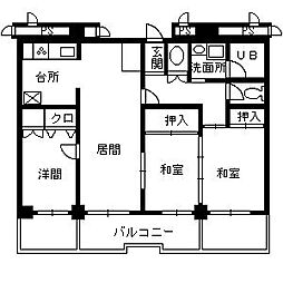 ストークマンション鹿児島 3LDKの間取図画像