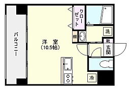 GRANDSTAGE高麗 ワンルームの間取図画像