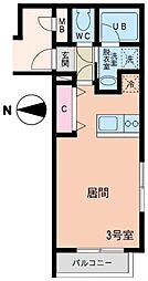 UPWELLBASE ワンルームの間取図画像