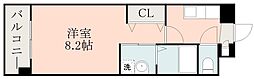プレミアムアラタ 1Kの間取図画像