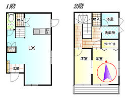 サンヒルズ・MAGOME 2LDKの間取図画像