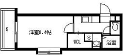 funSarden葉月館 1Kの間取図画像