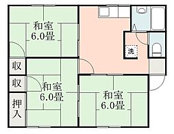 クレフォート1 3DKの間取図画像