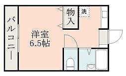 サンハイツ坂之上 ワンルームの間取図画像