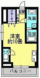 プリマベーラ ワンルームの間取図画像