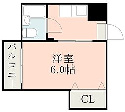 Y'sBLD.7 1Kの間取図画像
