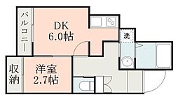 鹿児島市電2系統 中郡駅 徒歩4分 2階/-