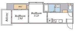 LANDMARKNISHIDA 2Kの間取図画像