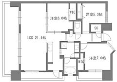 物件の間取り