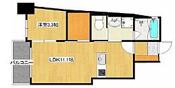 インサイドガーデン 1LDKの間取図画像