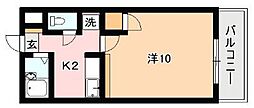 シェソワ・中野 1Kの間取図画像