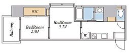 LANDMARKNISHIDA 2Kの間取図画像