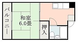 Nビル 1Kの間取図画像