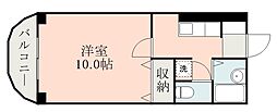 ポート・アカデミア 1Kの間取図画像