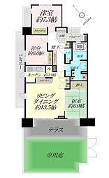 レクセルプラッツァみずほ台 3LDKの間取図画像