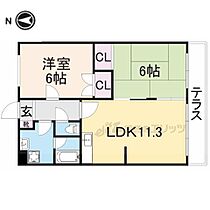 雅パートI 103 ｜ 奈良県天理市東井戸堂町（賃貸マンション2LDK・1階・51.00㎡） その2