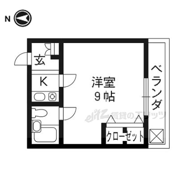 大阪府枚方市渚南町(賃貸アパート1K・2階・24.00㎡)の写真 その2