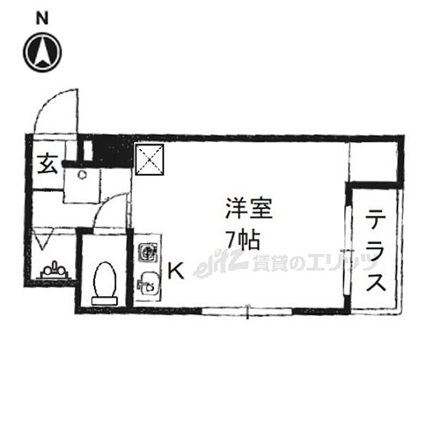 リベラル宮之阪 101｜大阪府枚方市宮之阪4丁目(賃貸マンション1R・1階・18.00㎡)の写真 その2