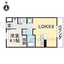 ユニヴァリィ　サンシャイン 203 ｜ 大阪府枚方市養父丘１丁目（賃貸アパート1LDK・2階・36.00㎡） その2