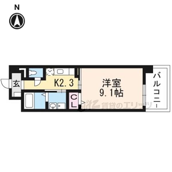 オーキッド　バレー 203｜大阪府枚方市宮之阪4丁目(賃貸マンション1K・2階・30.96㎡)の写真 その2