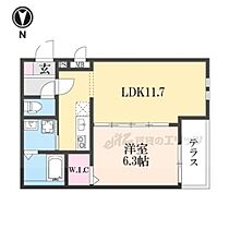 大阪府寝屋川市上神田1丁目（賃貸アパート1LDK・1階・40.40㎡） その2