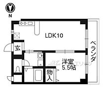 ファミーユ長谷川 303 ｜ 京都府八幡市美濃山幸水（賃貸マンション1LDK・3階・34.02㎡） その2