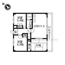 フォルテ星ヶ丘 404 ｜ 大阪府枚方市星丘1丁目（賃貸マンション3LDK・4階・65.00㎡） その2