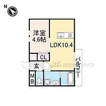 ウインドヒル御殿山II 105 ｜ 大阪府枚方市磯島北町（賃貸アパート1LDK・1階・31.10㎡） その2