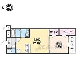 WISTERIA TERRACE 3階1LDKの間取り