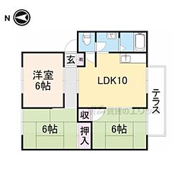 ハイツカルム 3LDKの間取図画像