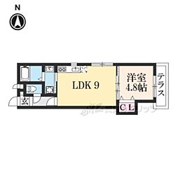 Chouchoukuzuha 1LDKの間取図画像